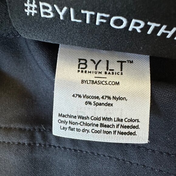 Bylt Mens Everyday Short Size 34 NWT Navy Blue 10" Inseam Stretch Athletic - Picture 8 of 11